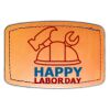 Faux Leather Engravable Patch - Curved Rectangle Thumbnail