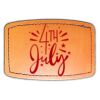 Faux Leather Engravable Patch - Curved Rectangle Thumbnail