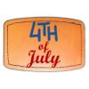 Faux Leather Engravable Patch - Curved Rectangle Thumbnail