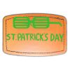 Faux Leather Engravable Patch - Curved Rectangle Thumbnail