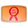 Faux Leather Engravable Patch - Curved Rectangle Thumbnail