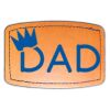 Faux Leather Engravable Patch - Curved Rectangle Thumbnail