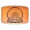 Faux Leather Engravable Patch - Curved Rectangle Thumbnail