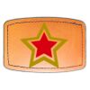 Faux Leather Engravable Patch - Curved Rectangle Thumbnail