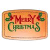 Faux Leather Engravable Patch - Curved Rectangle Thumbnail