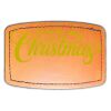 Faux Leather Engravable Patch - Curved Rectangle Thumbnail