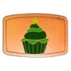 Faux Leather Engravable Patch - Curved Rectangle Thumbnail