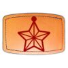 Faux Leather Engravable Patch - Curved Rectangle Thumbnail