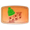 Faux Leather Engravable Patch - Curved Rectangle Thumbnail