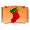Faux Leather Engravable Patch - Curved Rectangle Thumbnail
