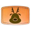 Faux Leather Engravable Patch - Curved Rectangle Thumbnail