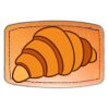 Faux Leather Engravable Patch - Curved Rectangle Thumbnail