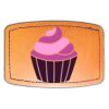 Faux Leather Engravable Patch - Curved Rectangle Thumbnail