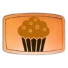 Faux Leather Engravable Patch - Curved Rectangle Thumbnail
