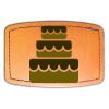 Faux Leather Engravable Patch - Curved Rectangle Thumbnail