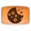Faux Leather Engravable Patch - Curved Rectangle Thumbnail