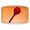 Faux Leather Engravable Patch - Curved Rectangle Thumbnail