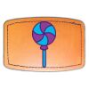 Faux Leather Engravable Patch - Curved Rectangle Thumbnail
