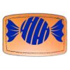 Faux Leather Engravable Patch - Curved Rectangle Thumbnail
