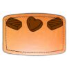 Faux Leather Engravable Patch - Curved Rectangle Thumbnail