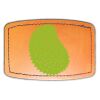 Faux Leather Engravable Patch - Curved Rectangle Thumbnail