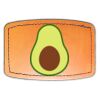 Faux Leather Engravable Patch - Curved Rectangle Thumbnail