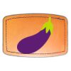 Faux Leather Engravable Patch - Curved Rectangle Thumbnail