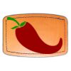Faux Leather Engravable Patch - Curved Rectangle Thumbnail