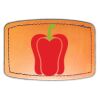 Faux Leather Engravable Patch - Curved Rectangle Thumbnail