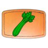 Faux Leather Engravable Patch - Curved Rectangle Thumbnail