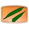 Faux Leather Engravable Patch - Curved Rectangle Thumbnail