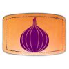 Faux Leather Engravable Patch - Curved Rectangle Thumbnail