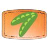 Faux Leather Engravable Patch - Curved Rectangle Thumbnail