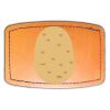 Faux Leather Engravable Patch - Curved Rectangle Thumbnail