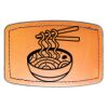 Faux Leather Engravable Patch - Curved Rectangle Thumbnail
