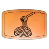 Faux Leather Engravable Patch - Curved Rectangle Thumbnail
