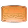 Faux Leather Engravable Patch - Curved Rectangle Thumbnail