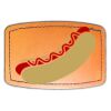 Faux Leather Engravable Patch - Curved Rectangle Thumbnail