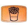 Faux Leather Engravable Patch - Curved Rectangle Thumbnail