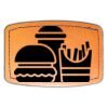 Faux Leather Engravable Patch - Curved Rectangle Thumbnail
