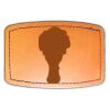 Faux Leather Engravable Patch - Curved Rectangle Thumbnail