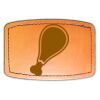 Faux Leather Engravable Patch - Curved Rectangle Thumbnail