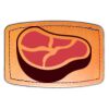 Faux Leather Engravable Patch - Curved Rectangle Thumbnail