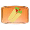 Faux Leather Engravable Patch - Curved Rectangle Thumbnail