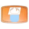Faux Leather Engravable Patch - Curved Rectangle Thumbnail