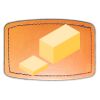 Faux Leather Engravable Patch - Curved Rectangle Thumbnail