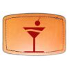 Faux Leather Engravable Patch - Curved Rectangle Thumbnail