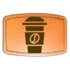 Faux Leather Engravable Patch - Curved Rectangle Thumbnail