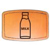 Faux Leather Engravable Patch - Curved Rectangle Thumbnail