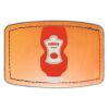 Faux Leather Engravable Patch - Curved Rectangle Thumbnail